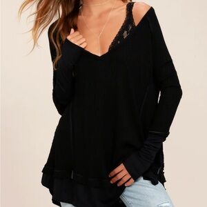Free people Laguna black thermal